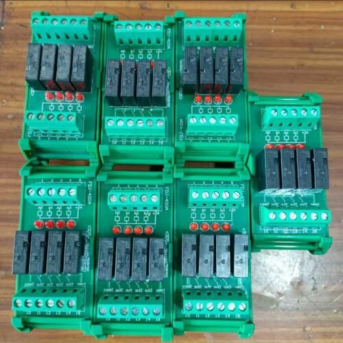 Modulo de relevadores de 4 canales para montar en riel Din